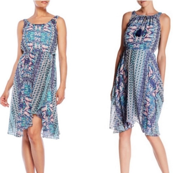 Nanette Lepore Dresses & Skirts - Nanette Lapore Floral Faux Wrap Flowy Dress 10